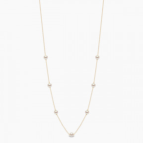 Classic 18K Gold Freshwater Pearl Necklace