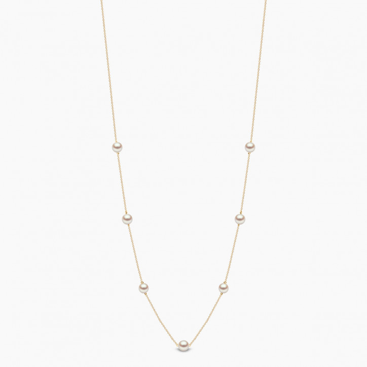 Classic 18K Gold Freshwater Pearl Necklace