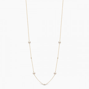 Classic 18K Gold Akoya Pearl Necklace