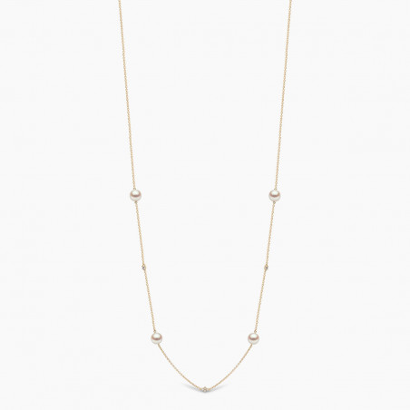 Classic 18K Gold Akoya Pearl Necklace