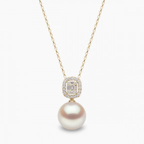 Starlight 18K Gold South Sea Pearl and Diamond Celestial Necklace