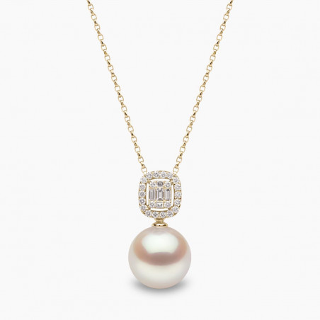 Starlight 18K Gold South Sea Pearl and Diamond Celestial Necklace