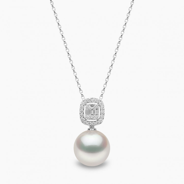 Starlight 18K Gold South Sea Pearl and Diamond Celestial Necklace