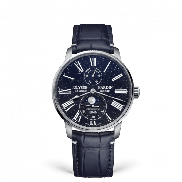 Marine Torpilleur Moonphase Aventurine