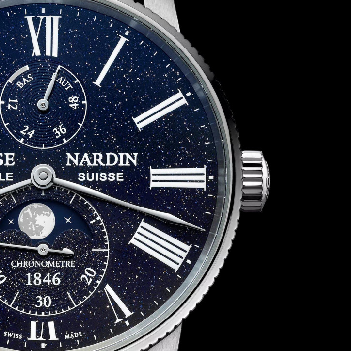 Marine Torpilleur Moonphase Aventurine