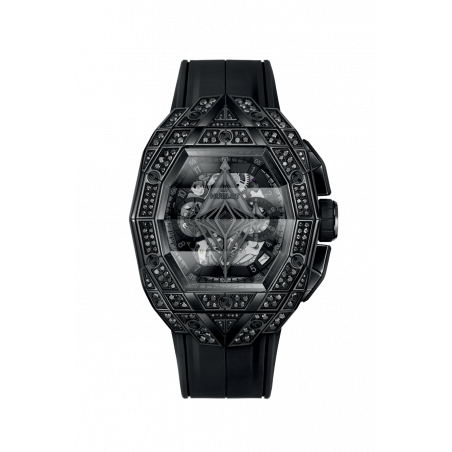 Spirit of Big Bang Sang Bleu All Black Pavé 42 mm