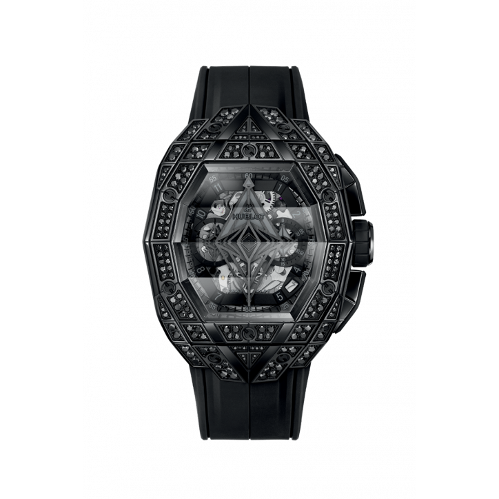 Spirit of Big Bang Sang Bleu All Black Pavé 42 mm