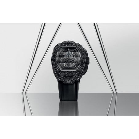 Spirit of Big Bang Sang Bleu All Black Pavé 42 mm