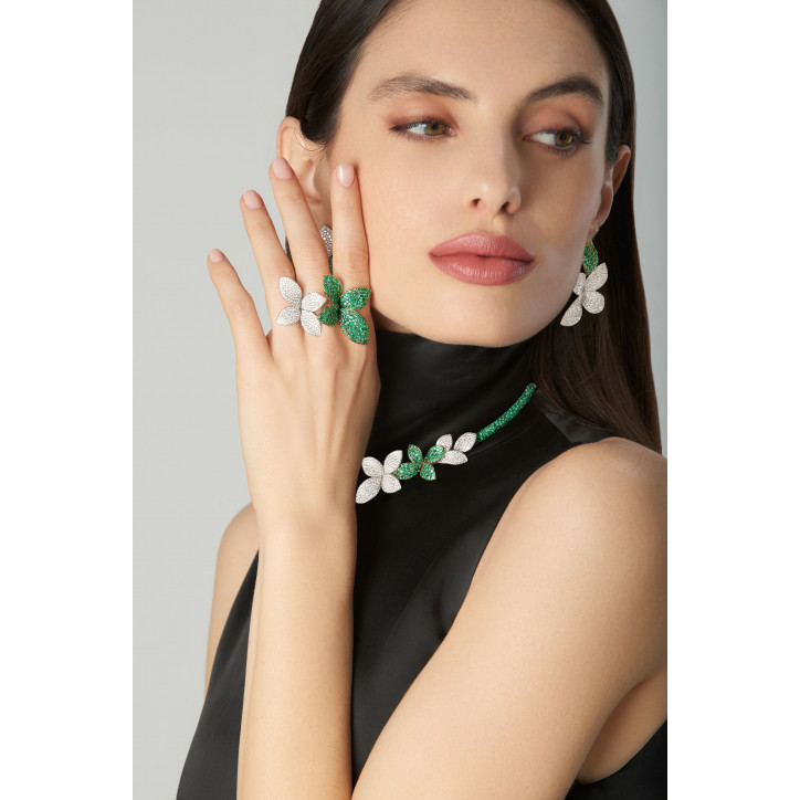 GIARDINI SEGRETI GREEN SOUL RING