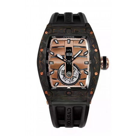 Twin-Time Carbon/Oro Dial
