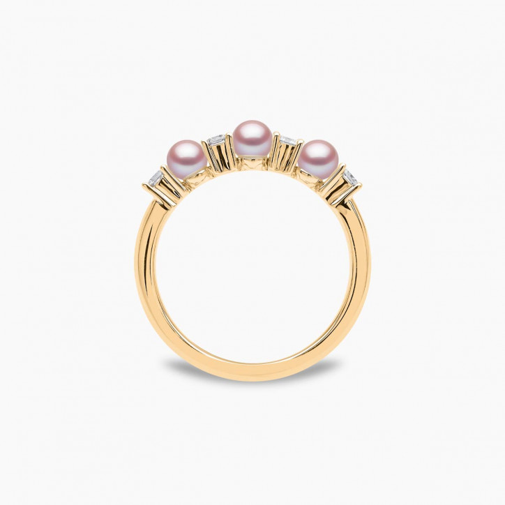 Eclipse 18K Gold Pearl and Diamond Signature Ring Eclipse 18K Gold Pearl and Diamond Signature Ring