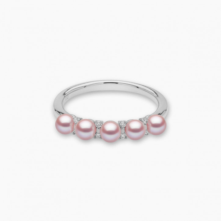 Eclipse 18K Gold Pearl and Diamond Sky Ring Eclipse 18K Gold Pearl and Diamond Sky Ring