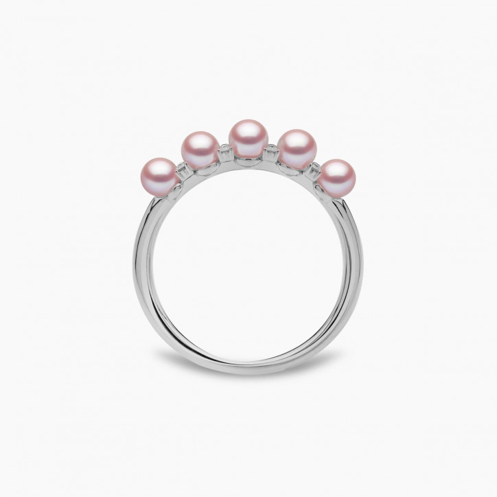 Eclipse 18K Gold Pearl and Diamond Sky Ring Eclipse 18K Gold Pearl and Diamond Sky Ring