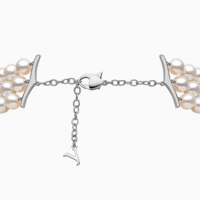 O by Yoko 18K White Gold Akoya Pearl and Diamond Choker Necklace