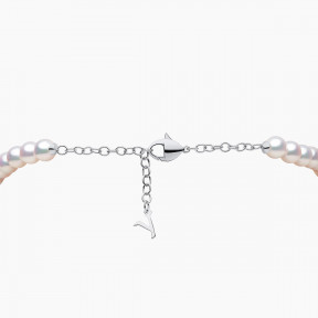 O by Yoko 18K White Gold Akoya Pearl and Diamond Strand Necklace