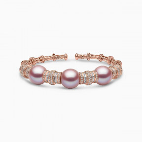Starlight 18K Gold Pearl and Diamond Bracelet