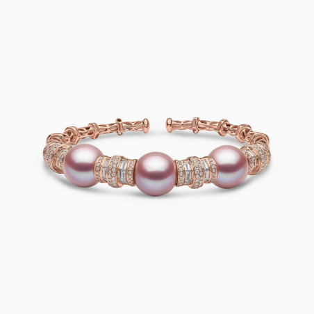 Starlight 18K Gold Pearl and Diamond Bracelet