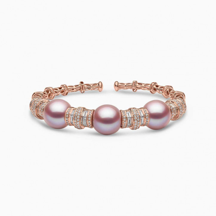 Starlight 18K Gold Pearl and Diamond Bracelet
