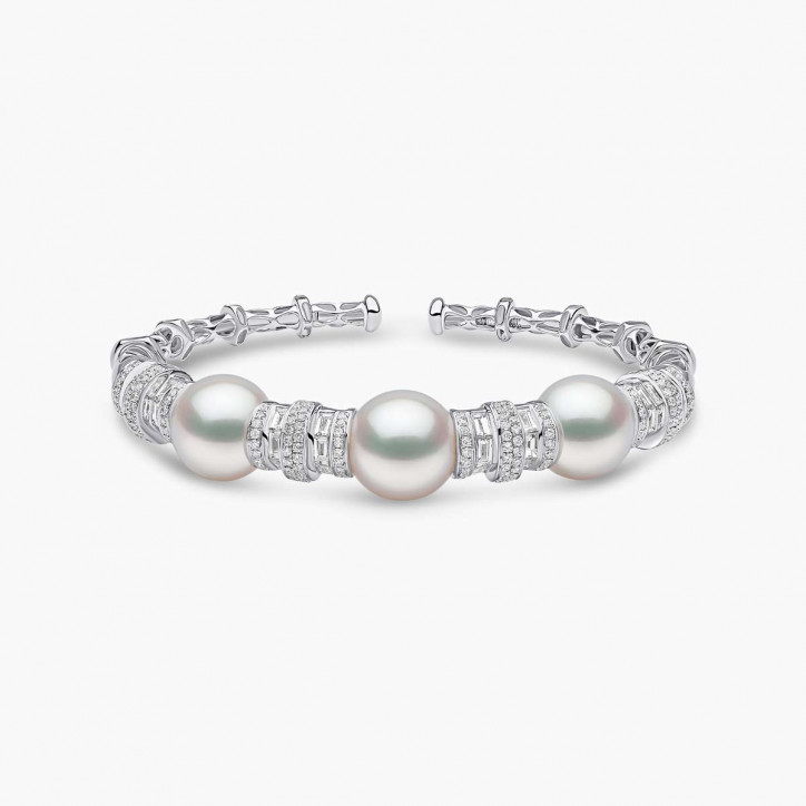 Starlight 18K Gold Pearl and Diamond Bracelet