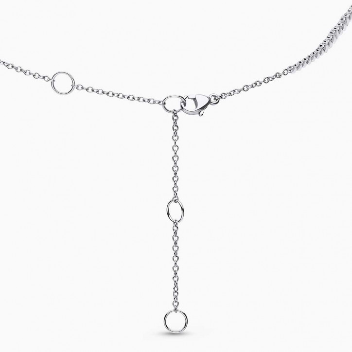 Raindrop 18K Gold Akoya Pearl and Diamond Crescent Necklace