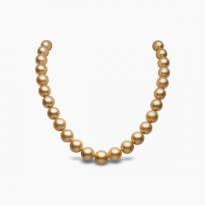 Classic 18K Gold Indonesian South Sea Pearl Strand Necklace