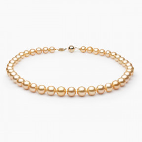 Classic 18K Gold Indonesian South Sea Pearl Strand Necklace