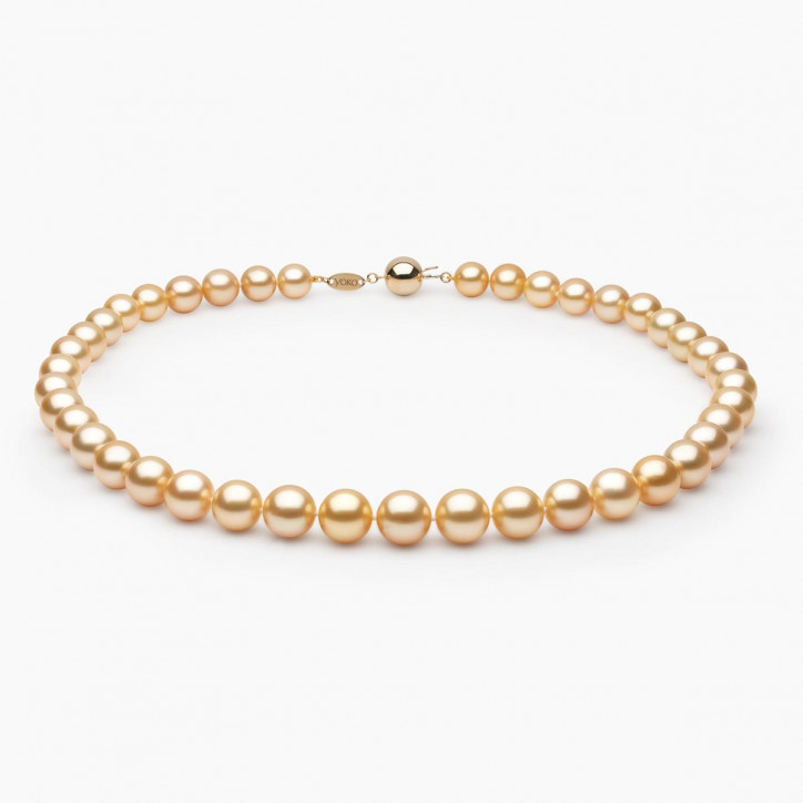 Classic 18K Gold Indonesian South Sea Pearl Strand Necklace