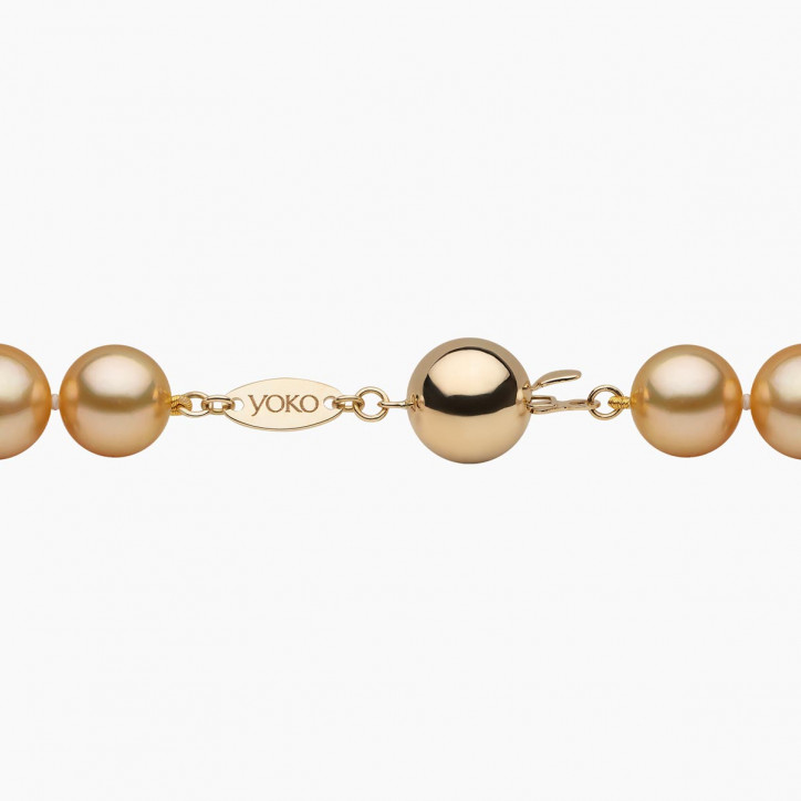 Classic 18K Gold Indonesian South Sea Pearl Strand Necklace