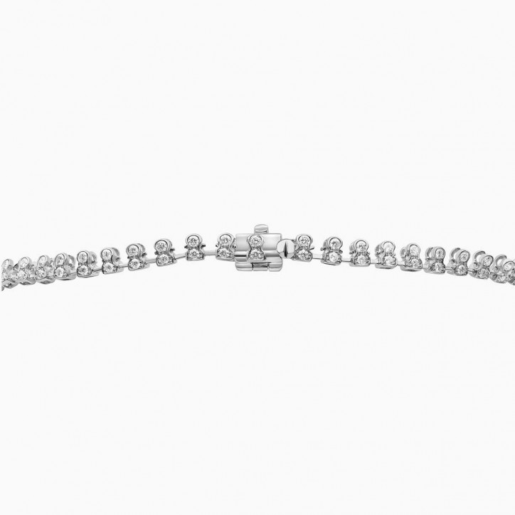 Zyyp 18K White Gold South Sea Pearl and Diamond Zip Necklace