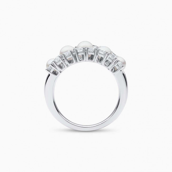 Duchess 18K Gold Pearl and Diamond Ring Duchess 18K Gold Pearl and Diamond Ring