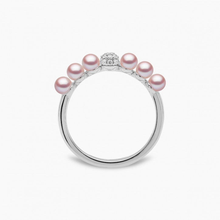 Eclipse 18K Gold Pearl and Diamond Cosmic Ring Eclipse 18K Gold Pearl and Diamond Cosmic Ring