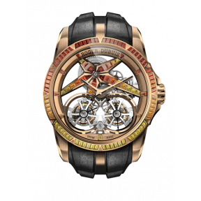 Excalibur SUNRISE DOUBLE TOURBILLON DBEX1130 45mm, Manual-winding