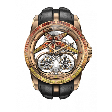Excalibur SUNRISE DOUBLE TOURBILLON DBEX1130 45mm, Manual-winding