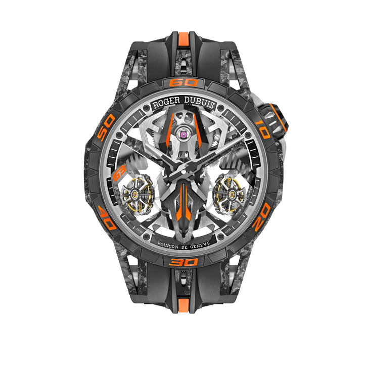 Excalibur Spider Double Tourbillon Few Off DBEX0957 47mm, Manual-winding