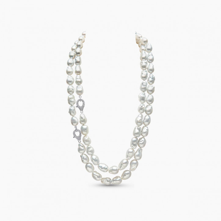 Baroque 18K Gold South Sea Pearl Layered Necklace