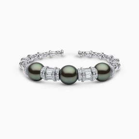 Starlight 18K Gold Pearl and Diamond Bracelet