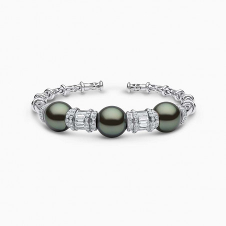 Starlight 18K Gold Pearl and Diamond Bracelet