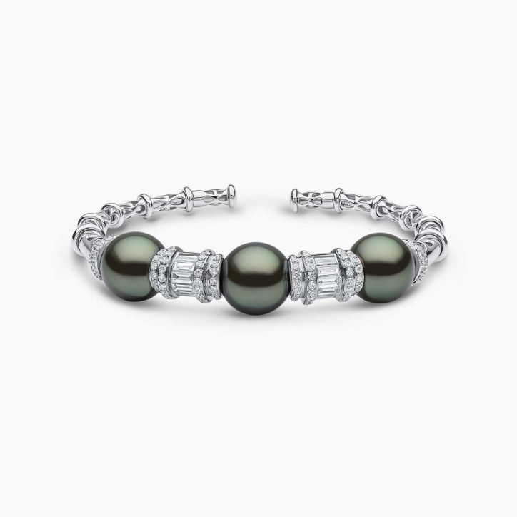 Starlight 18K Gold Pearl and Diamond Bracelet