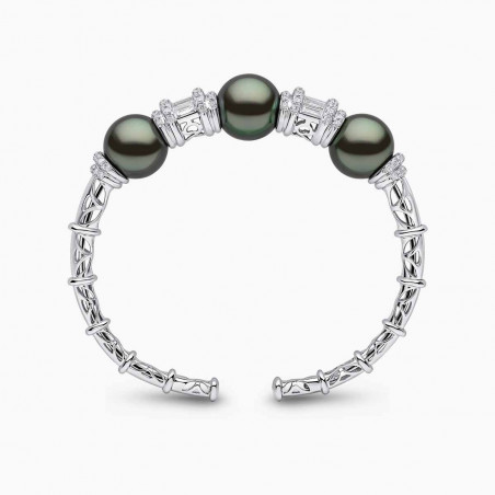 Starlight 18K Gold Pearl and Diamond Bracelet