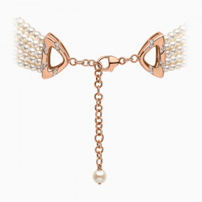 Contessa 18K Gold Freshwater Pearl and Diamond Cascade Necklace