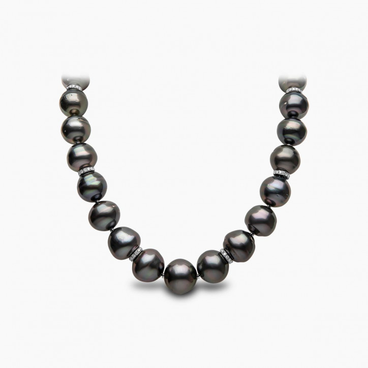 Baroque 18K Gold Black Baroque Tahitian Pearl Strand Baroque 18K Gold Black Baroque Tahitian Pearl Strand