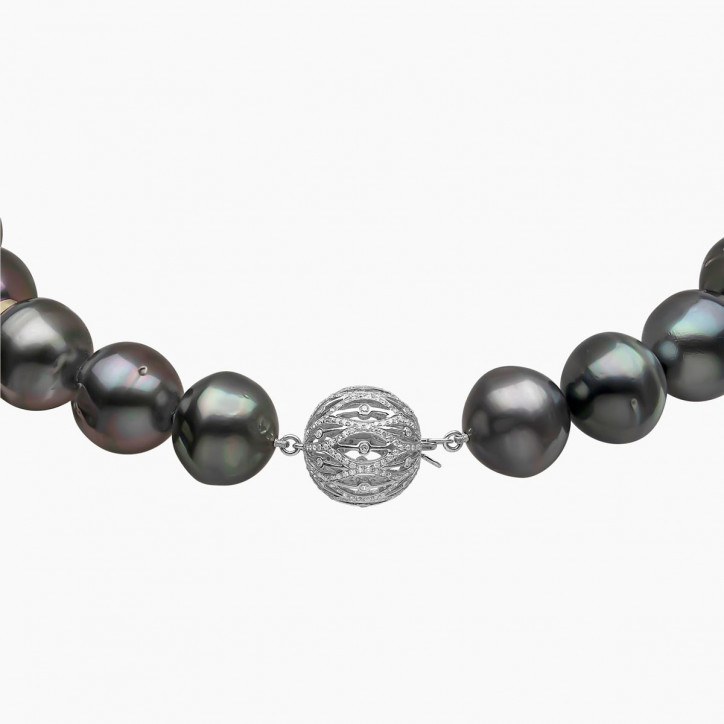 Baroque 18K Gold Black Baroque Tahitian Pearl Strand Baroque 18K Gold Black Baroque Tahitian Pearl Strand