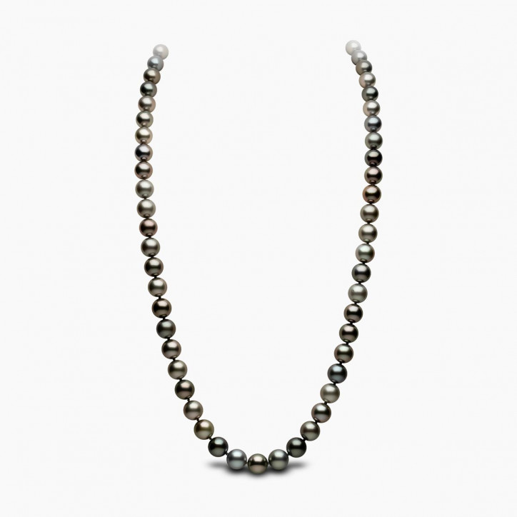 Classic 18K Gold Dark Tahitian Pearl Necklace Classic 18K Gold Dark Tahitian Pearl Necklace