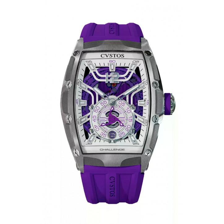 CHALLENGE THIRTY6 JETLINER PS STEEL/ WHITE DIAL/PURPLE MVT CHALLENGE THIRTY6 JETLINER PS STEEL/ WHITE DIAL/PURPLE MVT