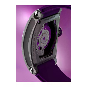 CHALLENGE THIRTY6 JETLINER PS STEEL/ WHITE DIAL/PURPLE MVT