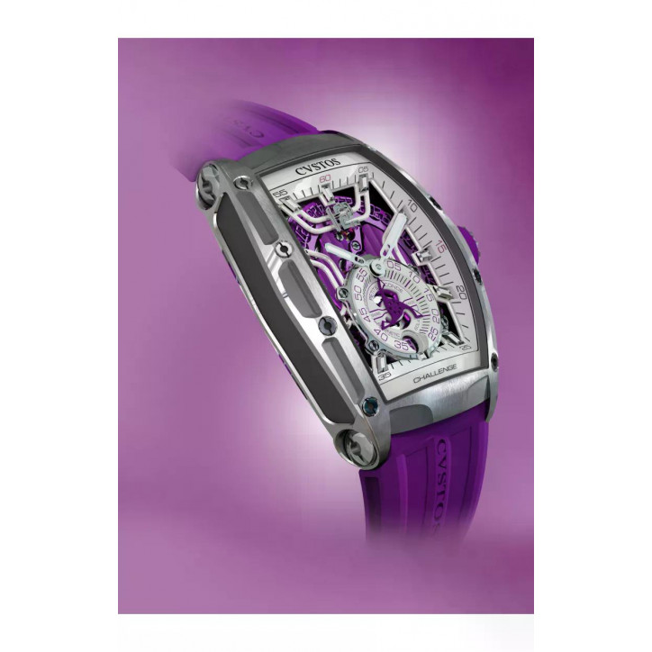 CHALLENGE THIRTY6 JETLINER PS STEEL/ WHITE DIAL/PURPLE MVT CHALLENGE THIRTY6 JETLINER PS STEEL/ WHITE DIAL/PURPLE MVT