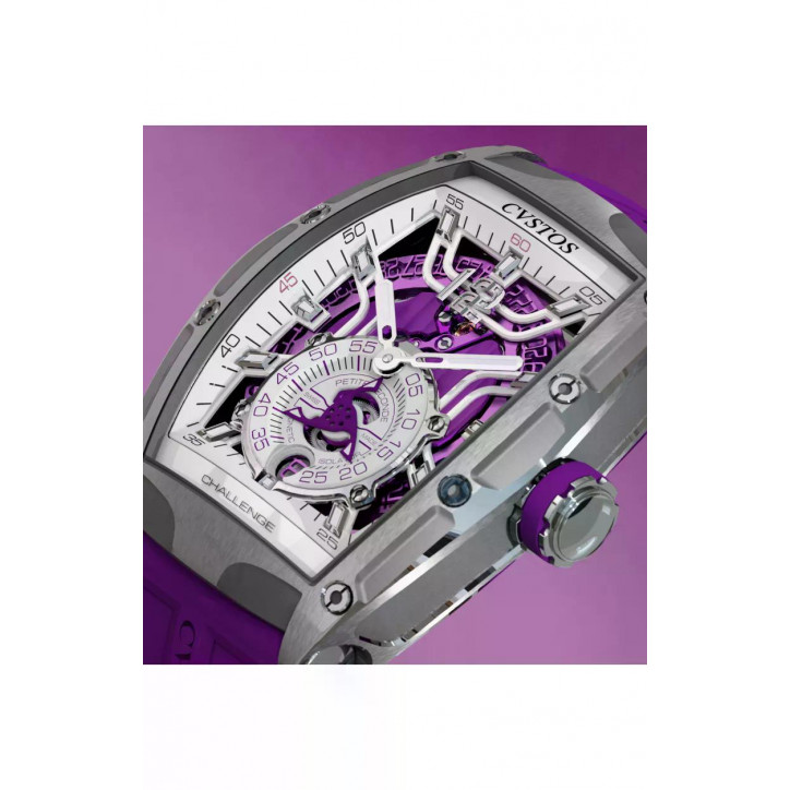 CHALLENGE THIRTY6 JETLINER PS STEEL/ WHITE DIAL/PURPLE MVT CHALLENGE THIRTY6 JETLINER PS STEEL/ WHITE DIAL/PURPLE MVT