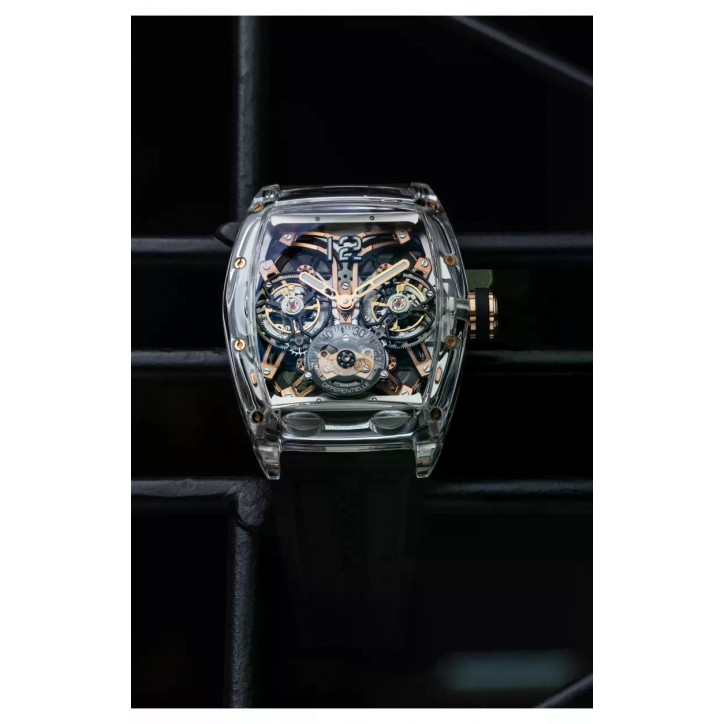 Double Tourbillon Sapphire Black & 5N COMP