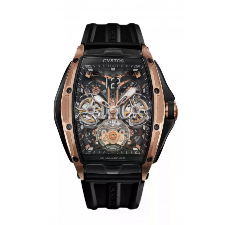 Double Tourbillon 5N Red Gold Brancard/Black Titanium