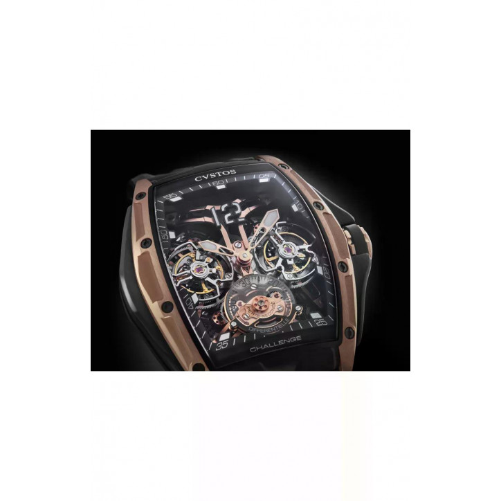 Double Tourbillon 5N Red Gold Brancard/Black Titanium